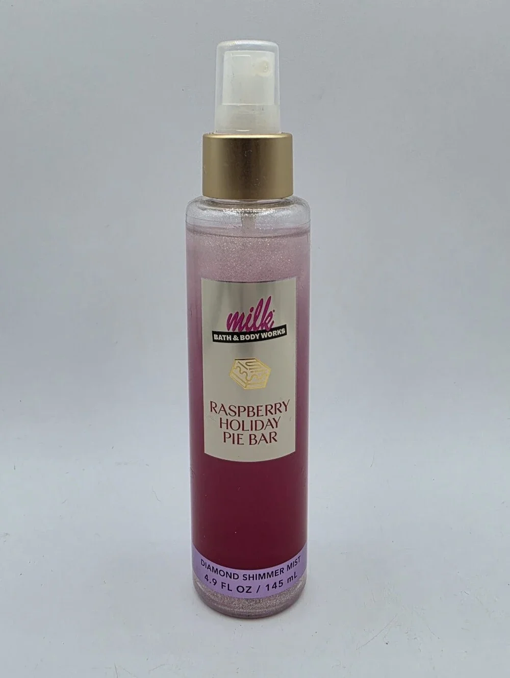 Bath and Body Works Raspberry Holiday Pie Bar Diamond Shimmer Mist